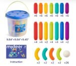 Rainbow Magnetic Building Stick - 100 Pcs - Image 7